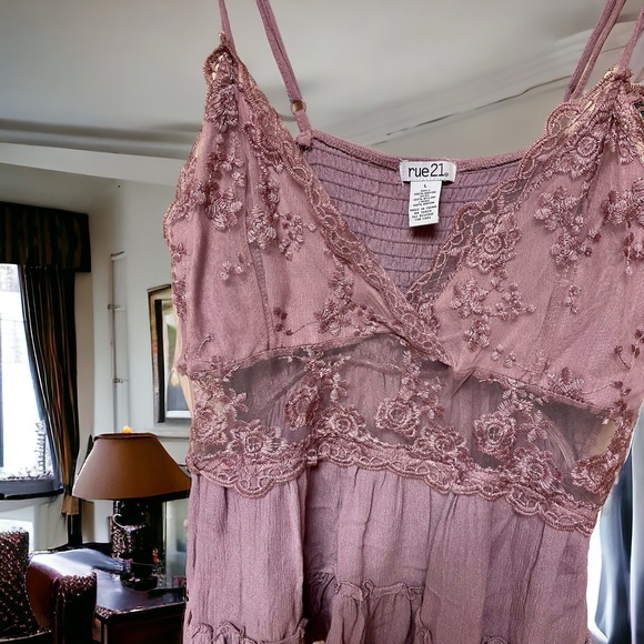 Rue21 Purple Lace Flowy Tank Top NWOT - Picture 8 of 8